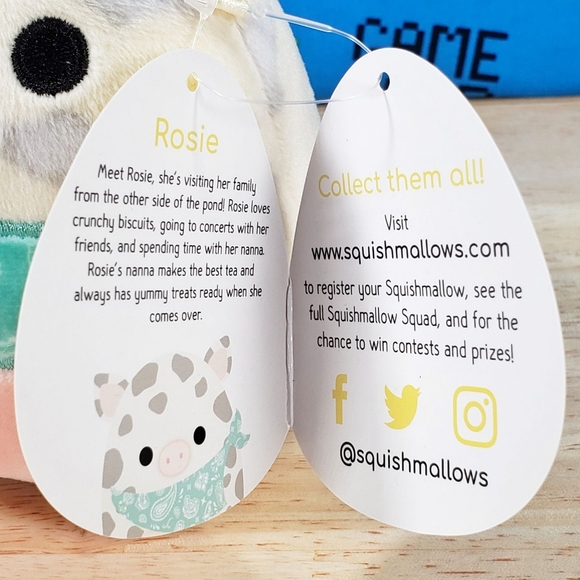 Squishmallow Rosie the Spotted Pig 4.5" UltraSoft Easter Holiday Plush NWT - Picture 11 of 12
